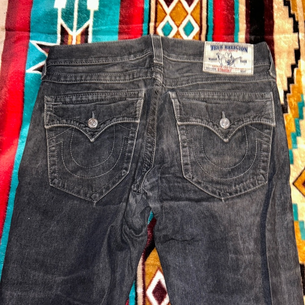 Black True Religion Jeans Size 32 straight